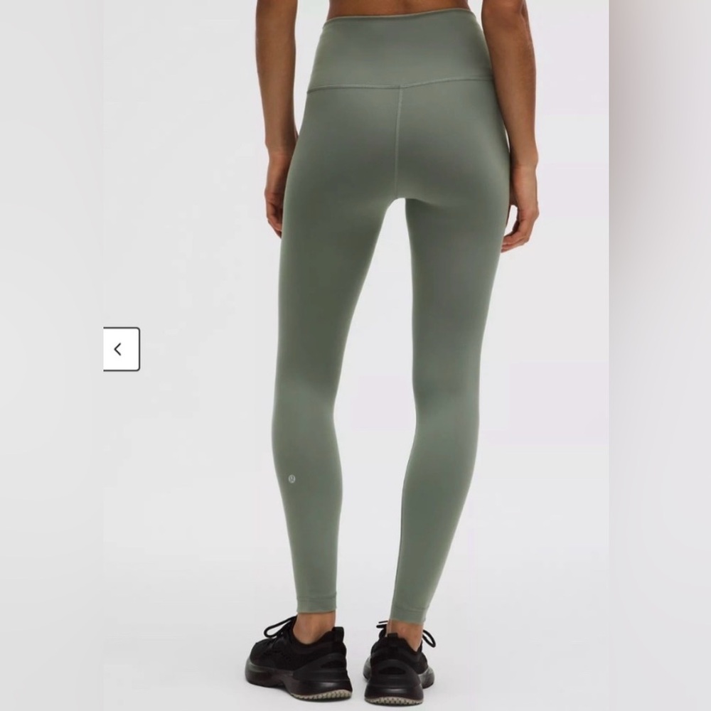 NWT Lululemon Wunder Train High Rise Tight - Size 14 - 25" Color willow leaf